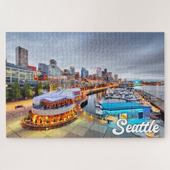 Puzzle Seattle, Washington, États-Unis (Horizontal)