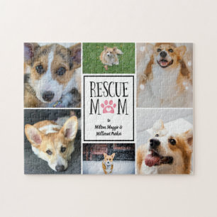 Puzzle Secourir Maman Pink Empreinte de patte Photo Colla