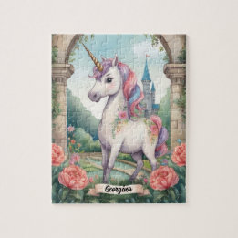 Puzzle Secret Garden Unicorn Personnalisé Enfants