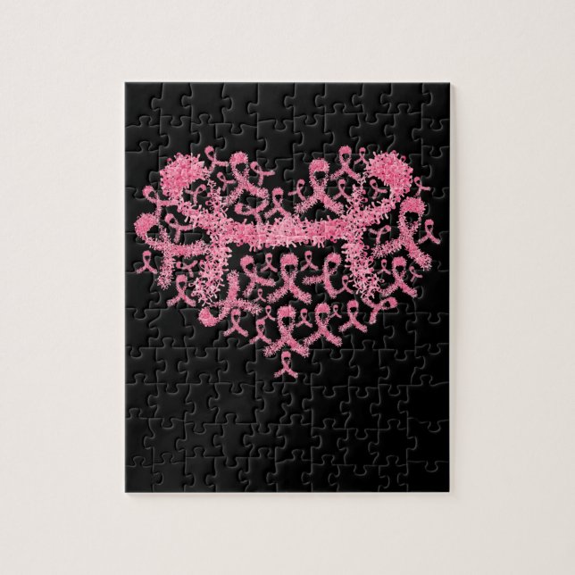 Puzzle Sensibilisation au cancer du sein Ruban rose survi (Vertical)