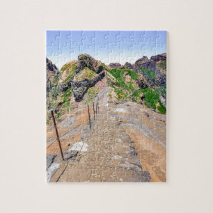 Puzzle Sentier de randonnée en montagnes sur la Madère
