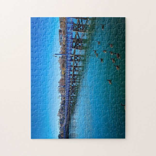 Puzzle Serene Blue Pier (Vertical)