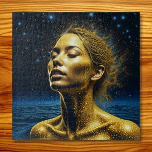 Puzzle Serene Ethereal Woman under the Stars