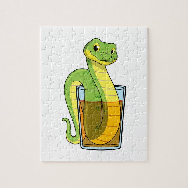 Puzzle Serpent avec jus (Vertical)