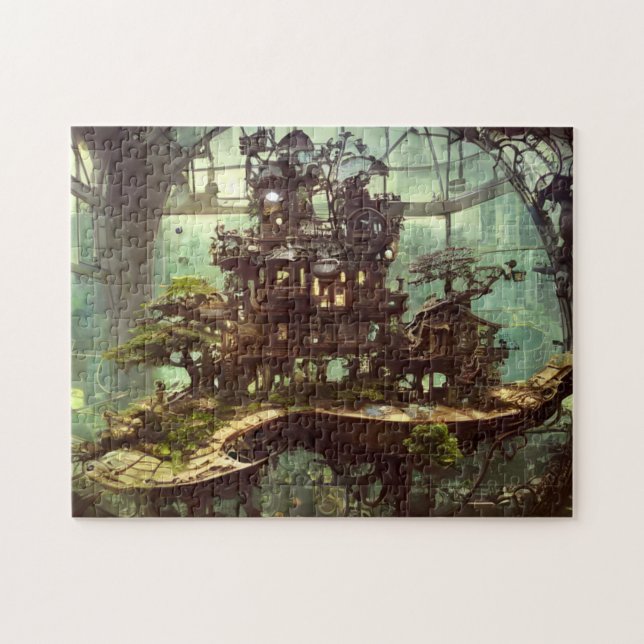 Puzzle Serre de vapeur dans la jungle (Horizontal)