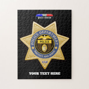 Puzzle Service de police personnalisé