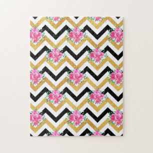 Puzzle Serviettes Florales Roses Cadeau Nouvelle Maison