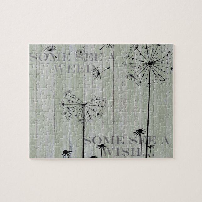 Puzzle Shabby Chic Certains Voient Une Mauvaise Mherbe Ce (Horizontal)