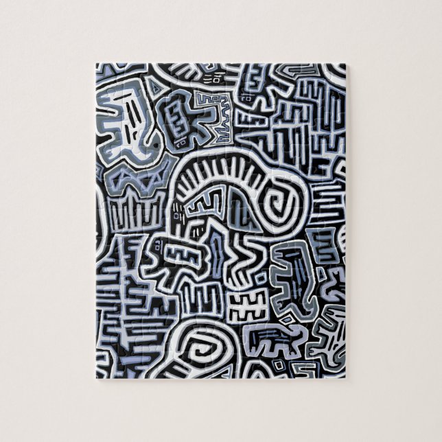 Puzzle Shaman Peyote Ritual Mola (Vertical)