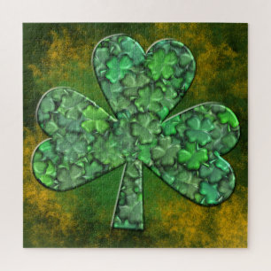 Puzzle Shamrock avec Clovers à l'intérieur
