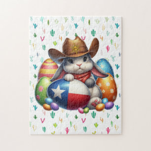 Puzzle Shérif de lapin du Texas/sud-ouest de Pâques