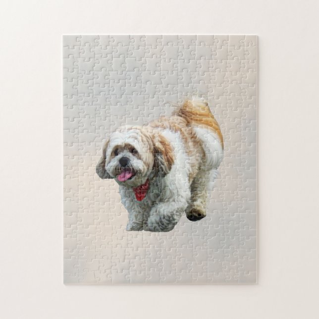 Puzzle Shih Tzu Walking (Vertical)