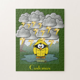 Puzzle Shivering Rainy Day Penguin Thunder_Cove