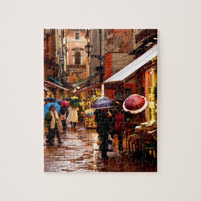 Puzzle Shopping dans la pluie (Vertical)