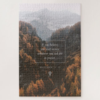 Puzzle Si vous croyez Matthieu 21 : 22 La Bible de Foi Ve
