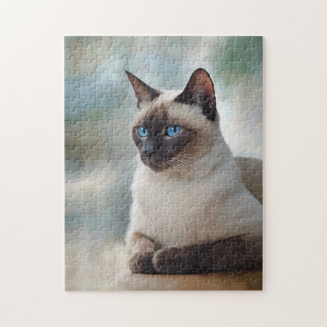 Puzzle Siamese Chat 749 Art numérique (Vertical)