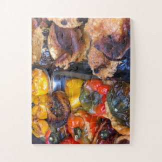 Puzzle Sicilian Street Feast | Stuffed Peppers & Eggplant