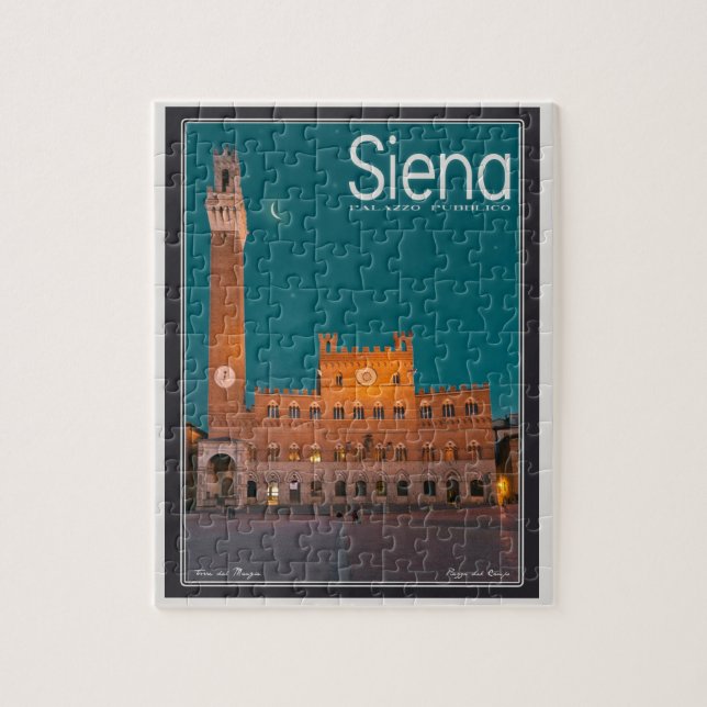 Puzzle Sienne - nuit de Palazzo Pubblico (Vertical)