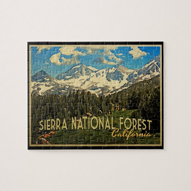 Puzzle Sierra National Forest California (Horizontal)