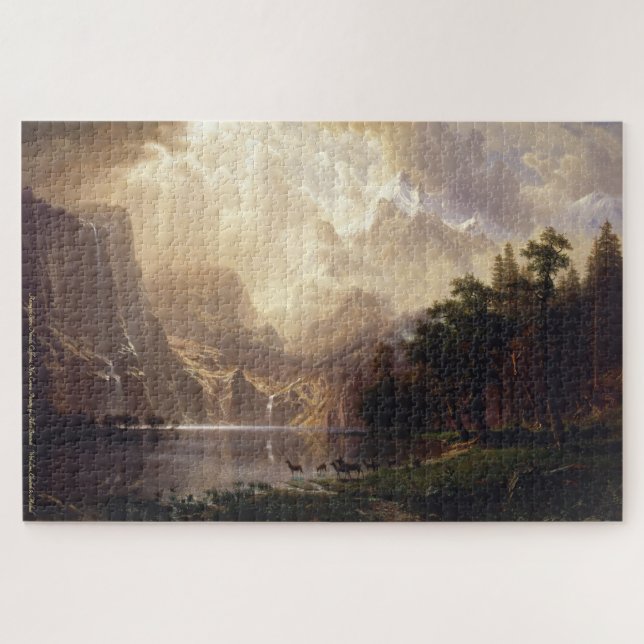 Puzzle Sierra Nevada California Travel Nature Painting (Horizontal)