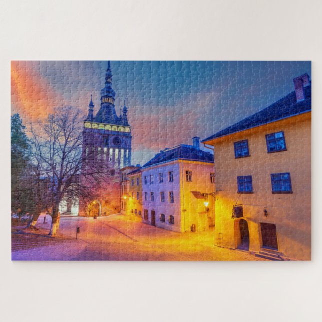 Puzzle Sighisoara Stadt Dracula, Siebenbürgen (Horizontal)