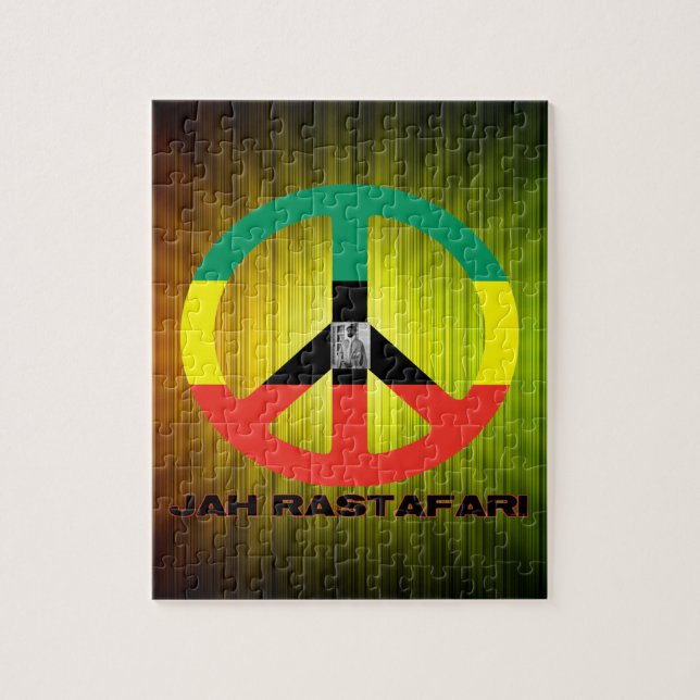 Puzzle Signe de paix de Jah Rastafari Selassie I (Vertical)