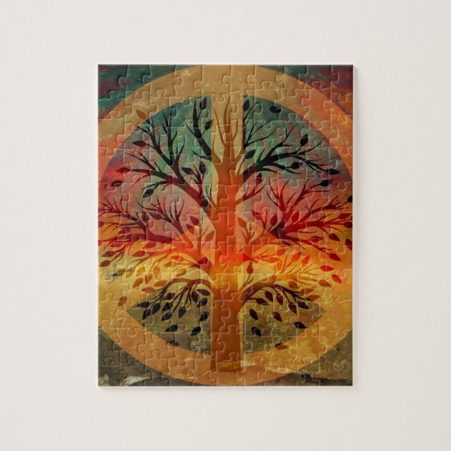 Puzzle Signe de paix d'or (Vertical)