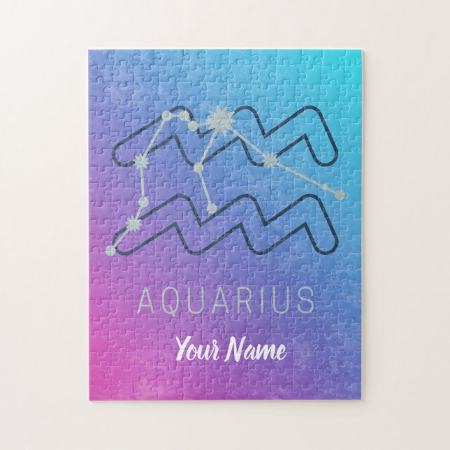 Puzzle Signe du zodiaque Verseau Horoscope Constellation (Vertical)