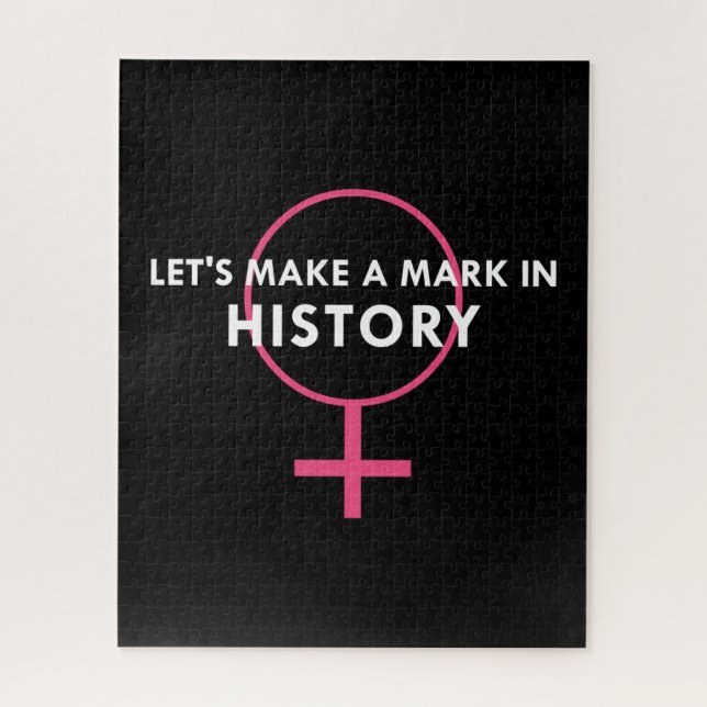 Puzzle Signe féminin - Marque dans l'histoire Citation (Vertical)
