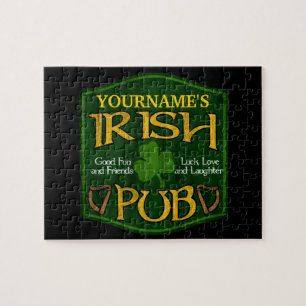 Puzzle Signe irlandais personnalisé de Pub