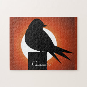Puzzle Silhouette d'oiseau noir Sun Thunder_Cove