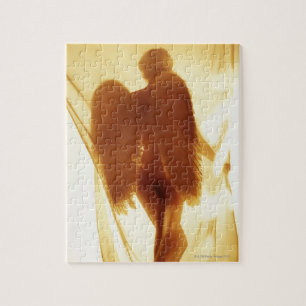 Puzzle Silhouette d'un ange avec des ailes