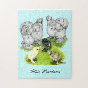 Puzzle Silkie Bantam Splash Family