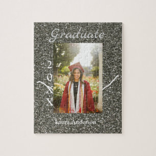 Puzzle Silverglitter photo graduation ajouter nom classe 