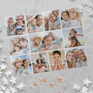 Puzzle Simple Collage de Photos de Famille Personnalisé 1