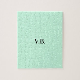 Puzzle Simple couleur unie ajouter nom texte monogramme