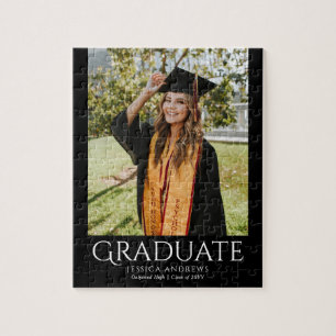 Puzzle Simple Graduation Design Moderne Photo Diplômée