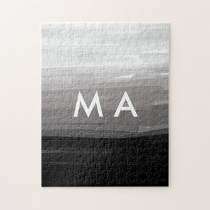 Puzzle Simple monogramme ajouter votre nom lettre man min