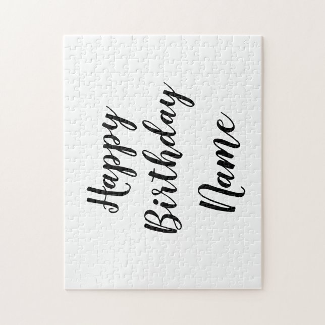 Puzzle simple petit heureux anniversaire ajouter votre ca (Vertical)