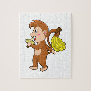 Puzzle Singe avec des bananes