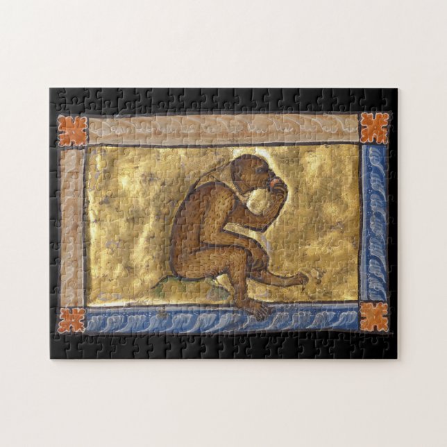 Puzzle Singe bestiaire médiéval c. 1270 (Horizontal)
