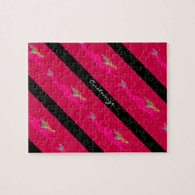 Puzzle Sirènes rose plongée rouge/noir (Horizontal)