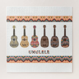 Puzzle Six motifs d'ukulele
