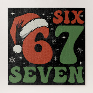 Puzzle Six Seven 67 Chapeau de Noël drôle de Santa Christ