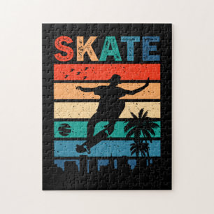 Puzzle Skate Skate Skateboarder Cadeau Skateboard Retro