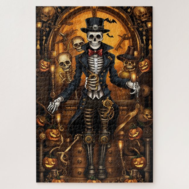 Puzzle Skeleton Steampunk 2 (Vertical)
