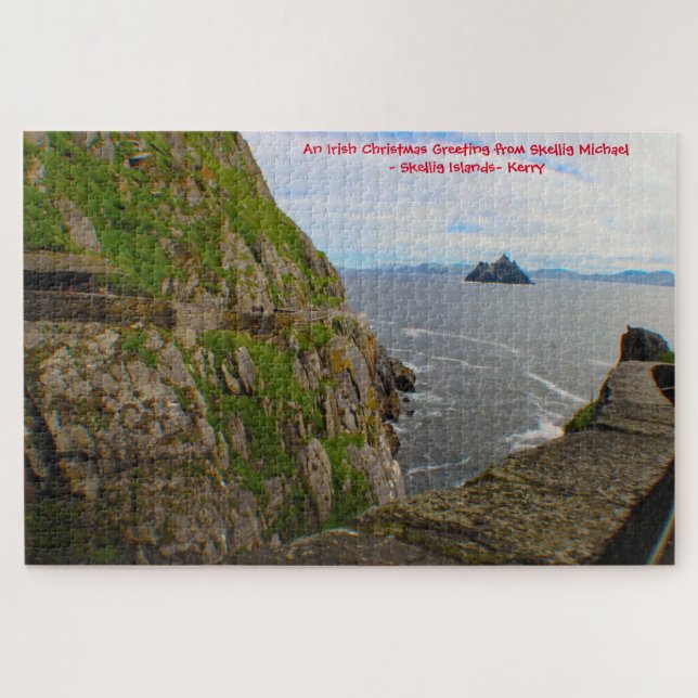 Puzzle Skellig Michael  îles Skellig Comté de Kerry. Puzz (Horizontal)