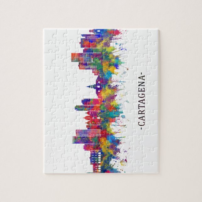 Puzzle Skyline Cartagena Colombie (Vertical)