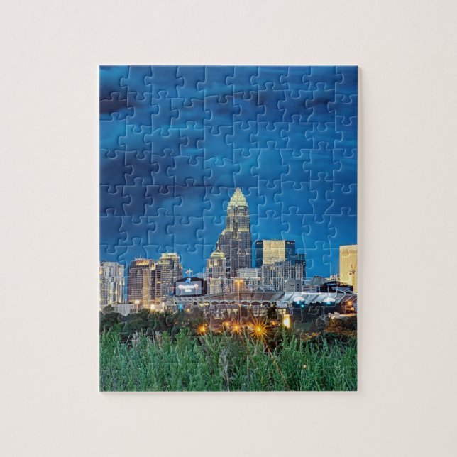 Puzzle skyline charlotte nc (Vertical)