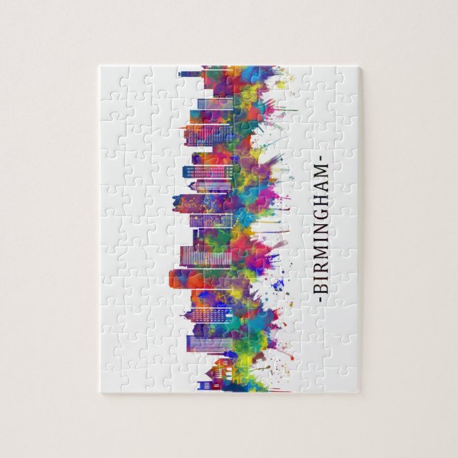 Puzzle Skyline de Birmingham (Vertical)